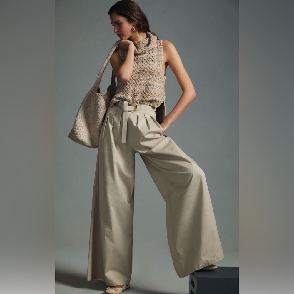 Anthropologie Corey Lynn Calter Beige Trousers - Picture 3 of 14